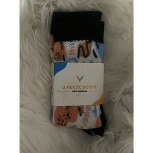 Viasox Diabetic Socks Size Medium Non Binding Women 5-9 Men 6-8